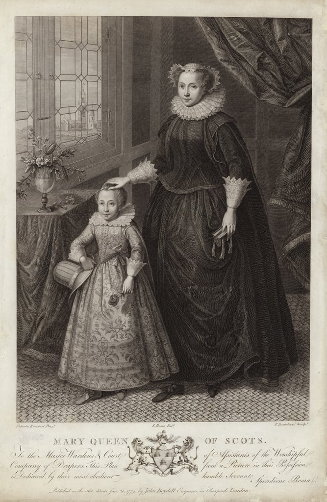 Portrait of Mary, Queen of Scots, and her son, James